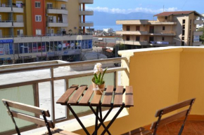 City & Harbour at the Door of Vlore.Kela's 2bd×6 Apartment